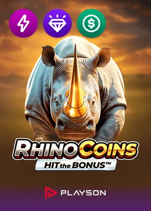 Rhino Coins Hit the Bonus by Playson